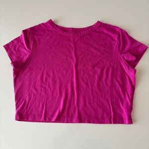 Vibrant Pink Cropped Top, Size XL